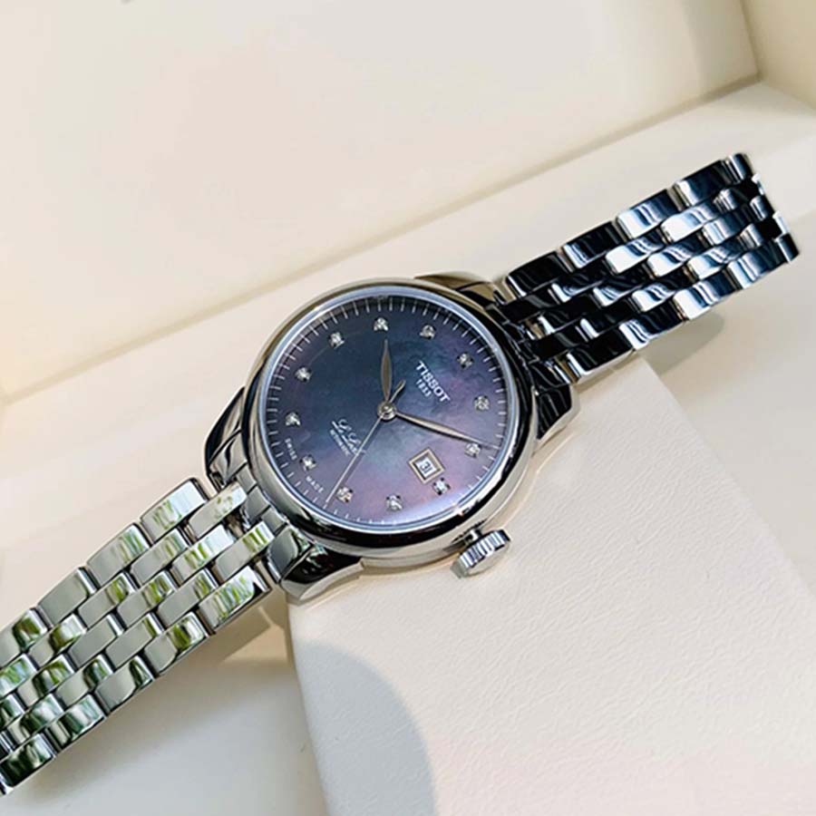 Đồng Hồ Nữ Tissot Le Locle Automatic Lady T006.207.11.126.00 29mm Màu Bạc Đen