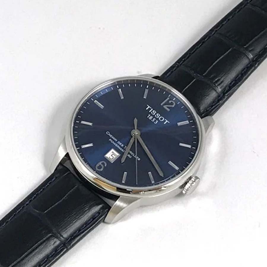 Đồng Hồ Nam Tissot Chemin Des Tourelles Powermatic 80 T099.407.16.047.00 42mm Màu Bạc Xanh