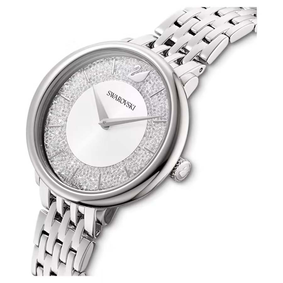 Đồng Hồ Nữ Swarovski Crystalline Chic Watch 5544583 33mm Màu Bạc