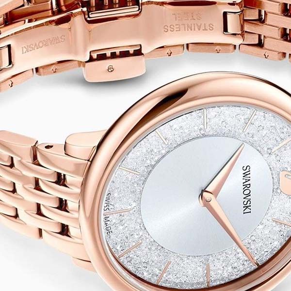 Đồng Hồ Nữ Swarovski Crystalline Chic Watch 5544590 33mm Màu Bạc Phối ...