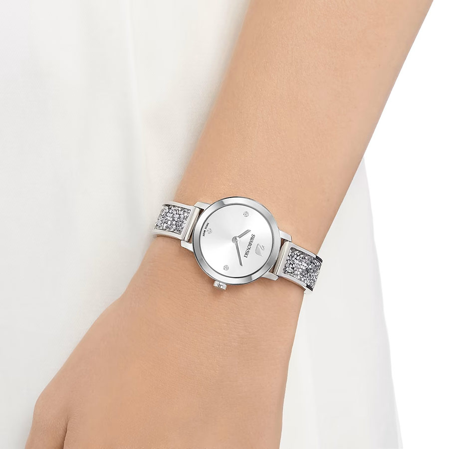 Đồng Hồ Swarovski Cosmic Rock Watch 5376080 29mm Màu Trắng Bạc