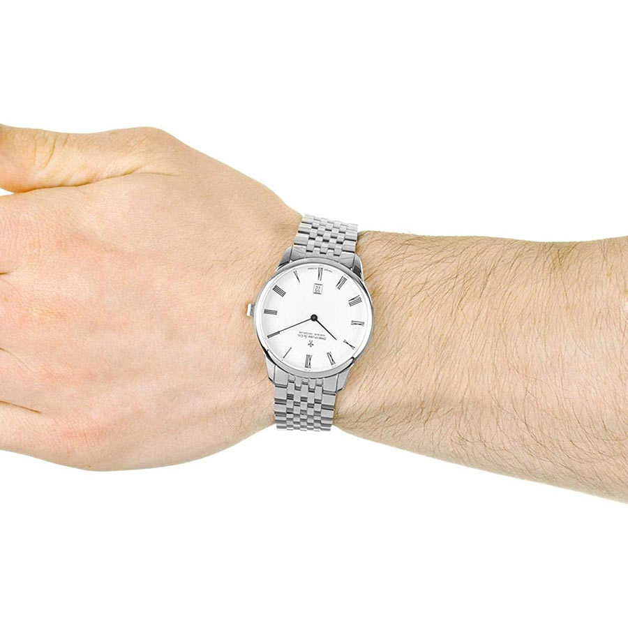 Đồng Hồ Nam Dreyfuss & Co 1890 DGB00135/01 38mm Màu Trắng Bạc