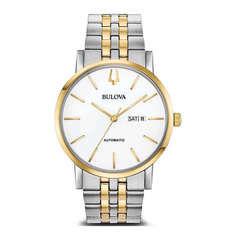 Đồng Hồ Nam Bulova Classics Automatic 98C130 Màu Trắng - Vàng