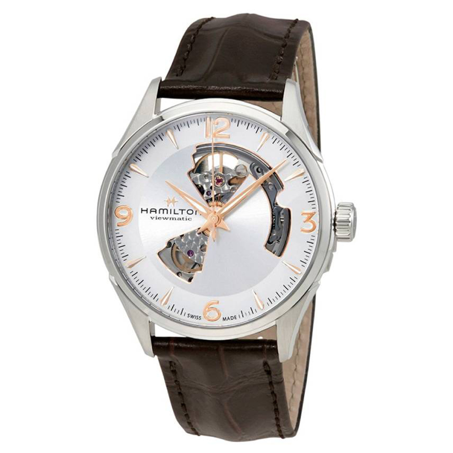 Đồng Hồ Nam Hamilton Jazzmaster Open Heart Silver Dial Men's Watch H32705551 Màu Trắng Bạc