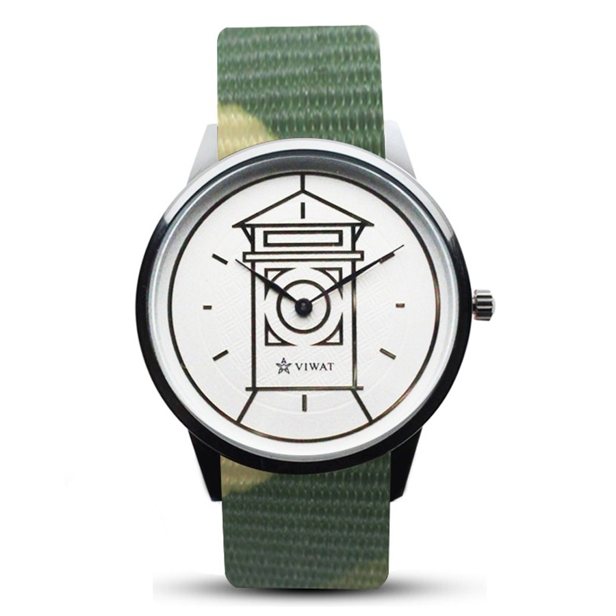 Đồng Hồ Nam Viwat Sai Gon VW-106S Dây Nato Phối Màu Xanh Vàng