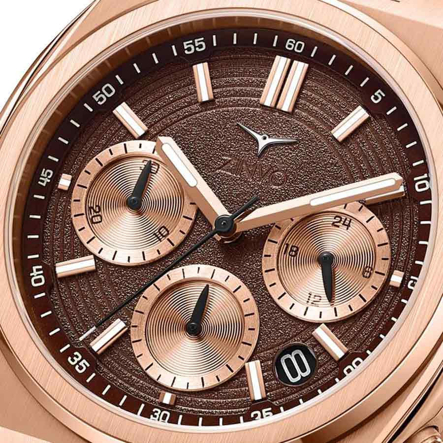 Đồng Hồ Nam Zinvo Rival Chrono Gold  42mm Màu Vàng Hồng