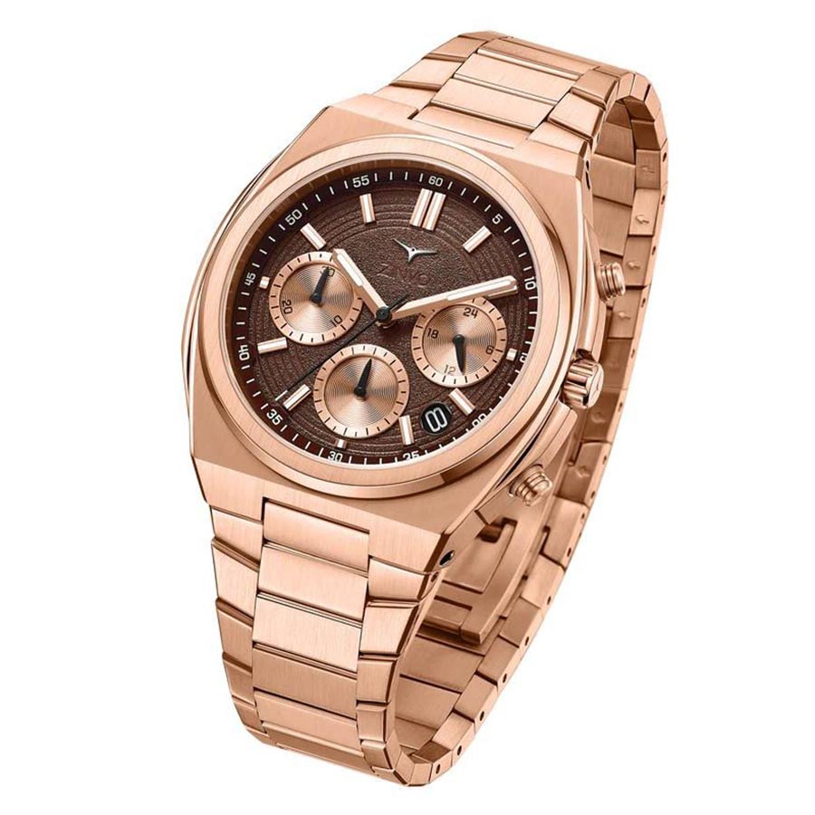 Đồng Hồ Nam Zinvo Rival Chrono Gold  42mm Màu Vàng Hồng