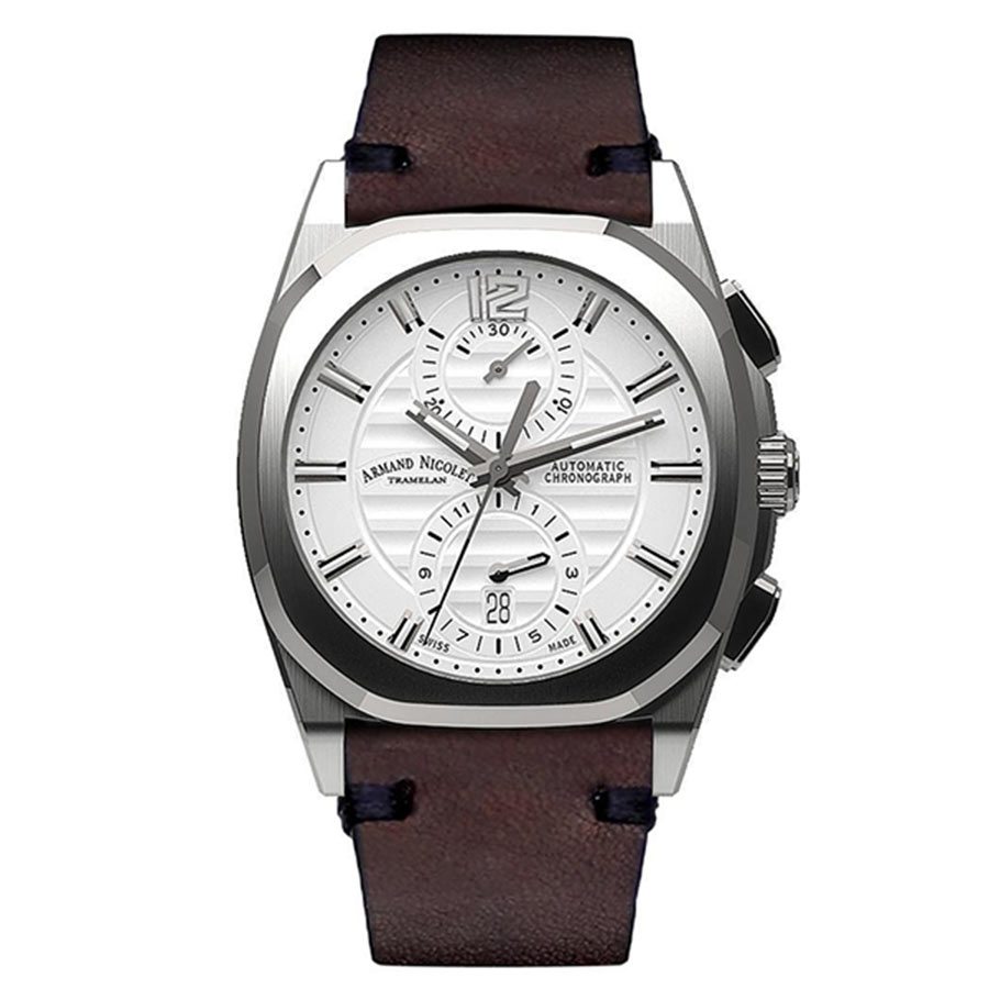 Đồng Hồ Nam Armand Nicolet J09-3 A668AAA-AG-PK4140TM 41mm Màu Trắng Bạc