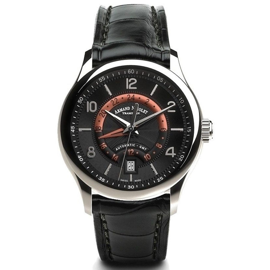 Đồng Hồ Nam Armand Nicolet M02-4 A846AAA-NR-P840NR2 42mm Màu Đen Bạc