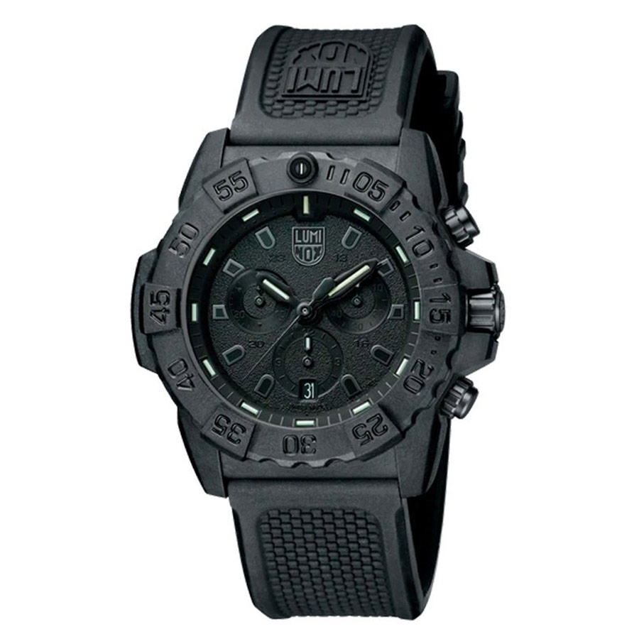 Đồng Hồ Nam Luminox Navy SEAL Chronograph, 45mm, Military Dive Watch 3581 Màu Đen
