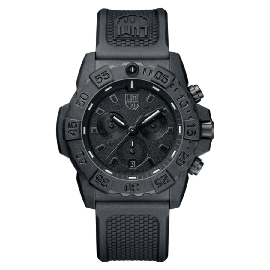 Đồng Hồ Nam Luminox Navy SEAL Chronograph, 45mm, Military Dive Watch 3581 Màu Đen