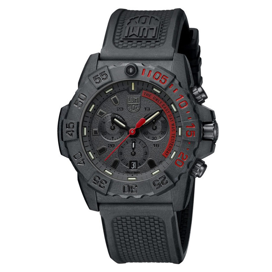 Đồng Hồ Nam Luminox Navy SEAL Chronograph, 45mm, Military Dive Watch 3581.EY Màu Đen