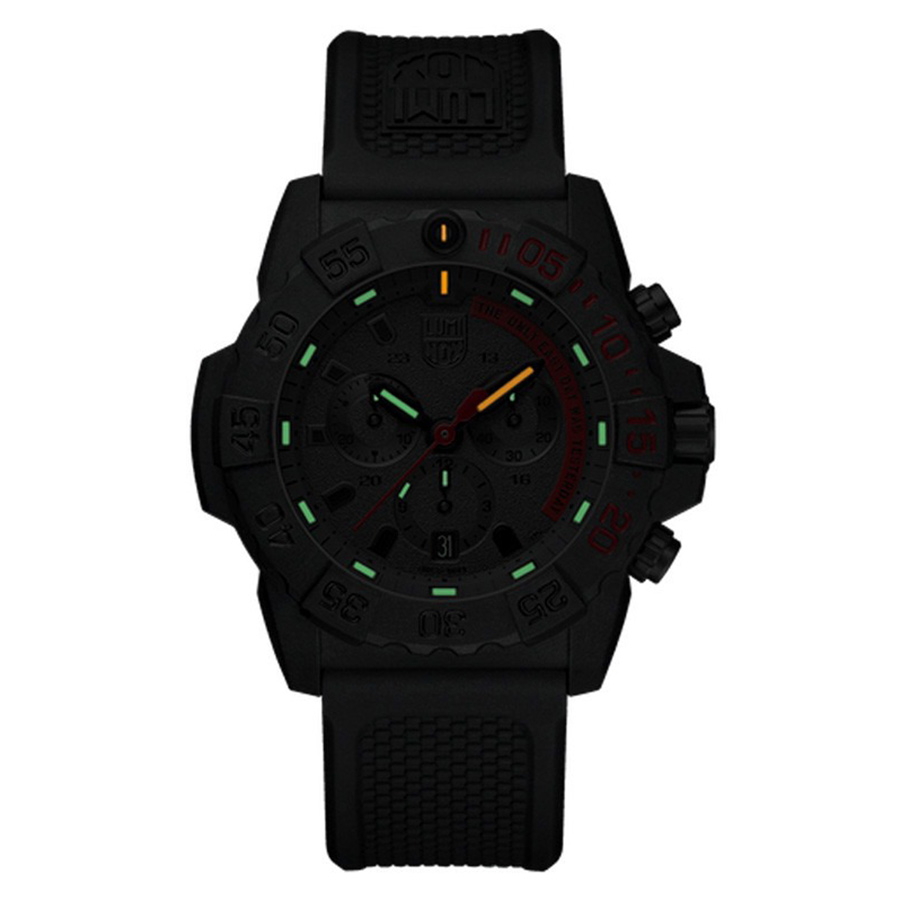 Đồng Hồ Nam Luminox Navy SEAL Chronograph, 45mm, Military Dive Watch 3581.EY Màu Đen