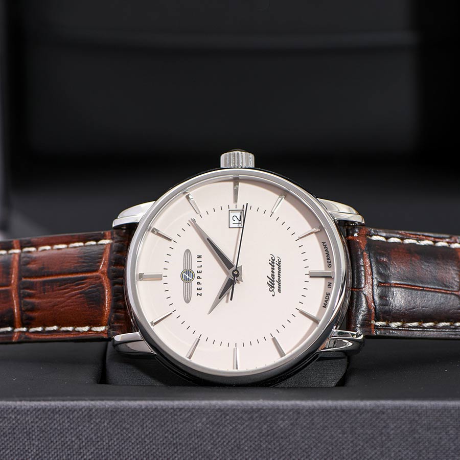 Đồng Hồ Nam Zeppelin Atlantic 84525 Màu Bạc Nâu