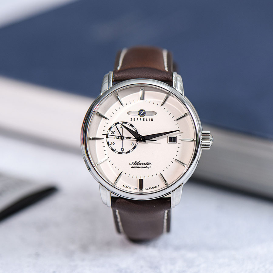 Đồng Hồ Nam Zeppelin Atlantic 84705 Màu Bạc Nâu