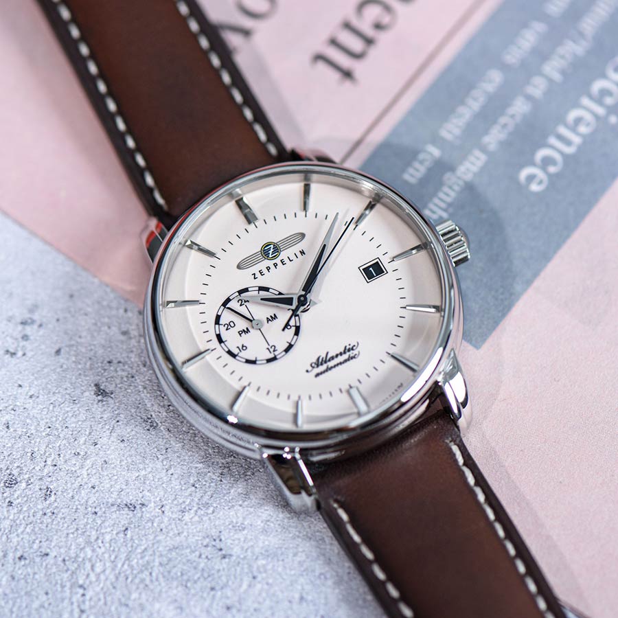 Đồng Hồ Nam Zeppelin Atlantic 84705 Màu Bạc Nâu