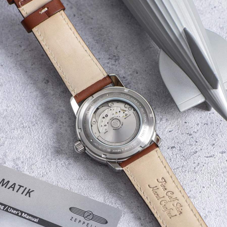 Đồng Hồ Nam Zeppelin Atlantic 84623 Màu Bạc Nâu