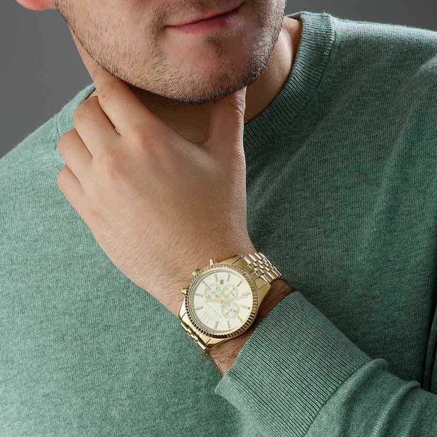 Đồng Hồ Nam Michael Kors MK8281 45mm Màu Vàng