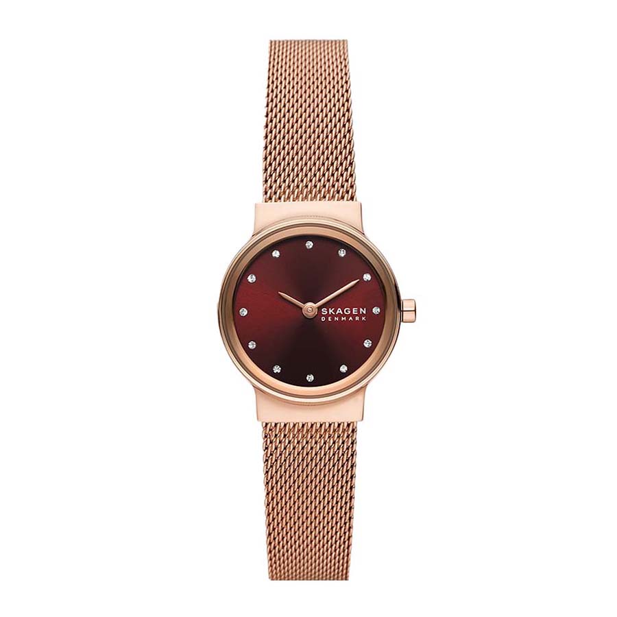 Đồng Hồ Nữ Skagen KW3067 Dây Kim Loại 26mm Màu Vàng Hồng