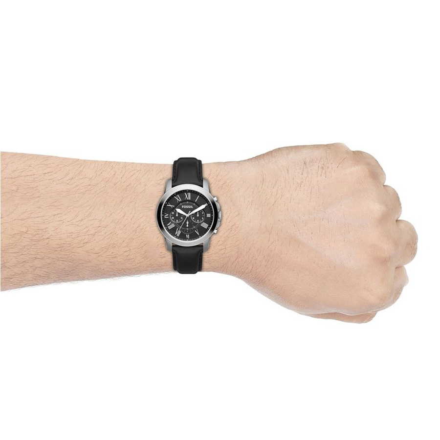 Đồng Hồ Nam Fossil Grant FS4812 Dây Da Màu Đen