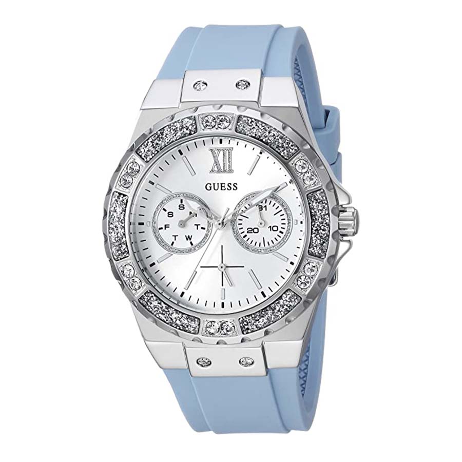 Đồng Hồ Nữ Guess Limelight U1053L5 Màu Xanh Bạc