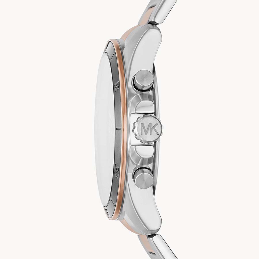 Đồng Hồ Nam Michael Kors MK Alek Chronograph Two-Tone Stainless Steel Watch MK8902 Màu Bạc - Vàng Hồng