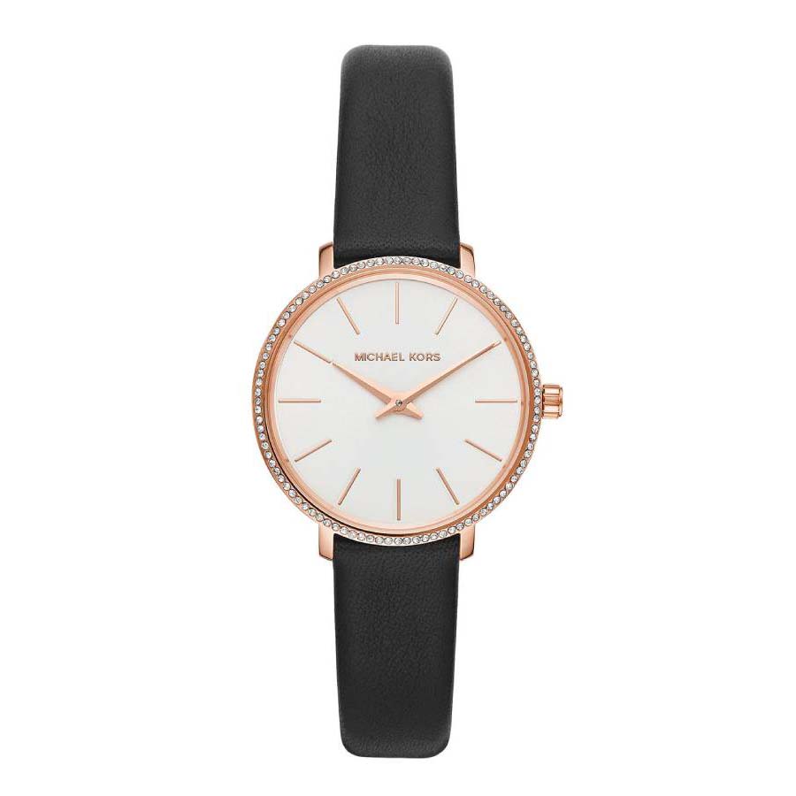 Đồng Hồ Nữ Michael Kors MK2835 Dây Da 32mm Màu Đen Trắng