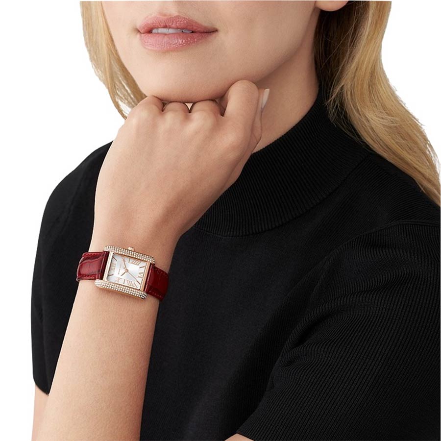 Đồng Hồ Nữ Michael Kors MK Emery MK4689 Màu Đỏ/ Vàng Hồng