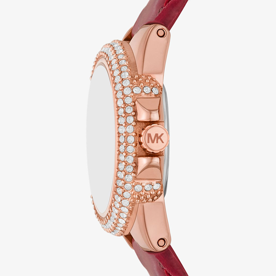 Đồng Hồ Nữ Michael Kors mk Camille MK1069SET Màu Đỏ/ Vàng Hồng