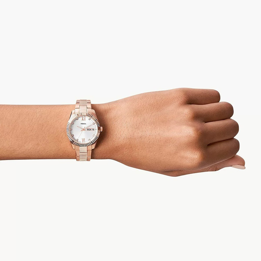 Đồng Hồ Nữ Fossil Scarlette ES5200 Màu Bạc/ Vàng Hồng