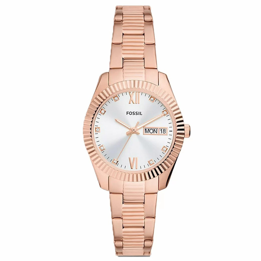 Đồng Hồ Nữ Fossil Scarlette ES5200 Màu Bạc/ Vàng Hồng