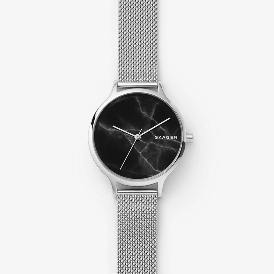 Đồng Hồ Nữ Skagen Women's Watch SKW2673 Màu Bạc Mặt Đen