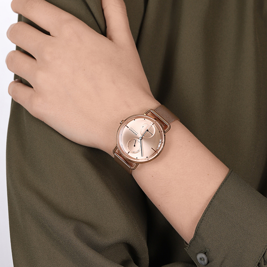 Đồng Hồ Nữ Skagen Horizont Watch SKW2931 Màu Vàng Hồng