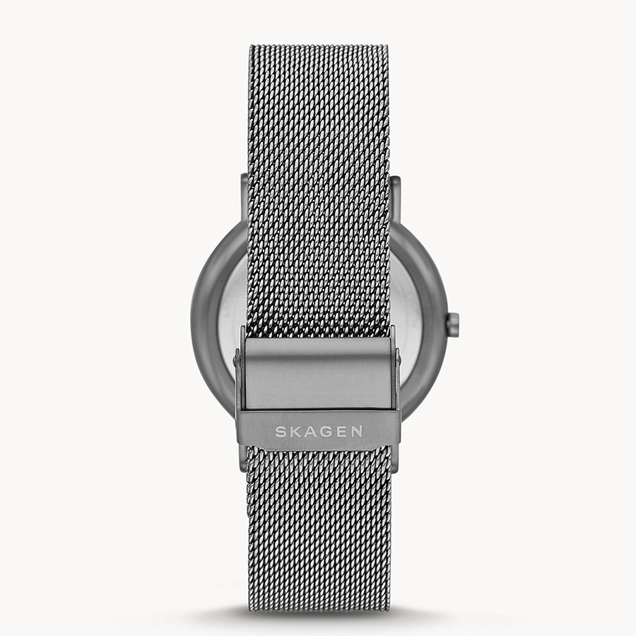 Đồng Hồ Nam Skagen Signatur Gray Steel Mesh Watch SKW6577 Màu Bạc