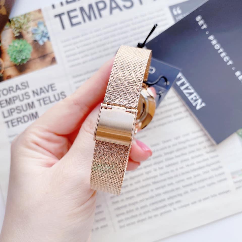 Đồng hồ Citizen Eco Drive Lambilun EM0643-50X- rose gold
