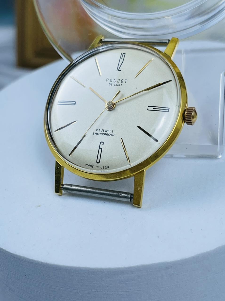 Đồng hồ Liên Xô Poljot 23 jewels cọc số xen kẻ
