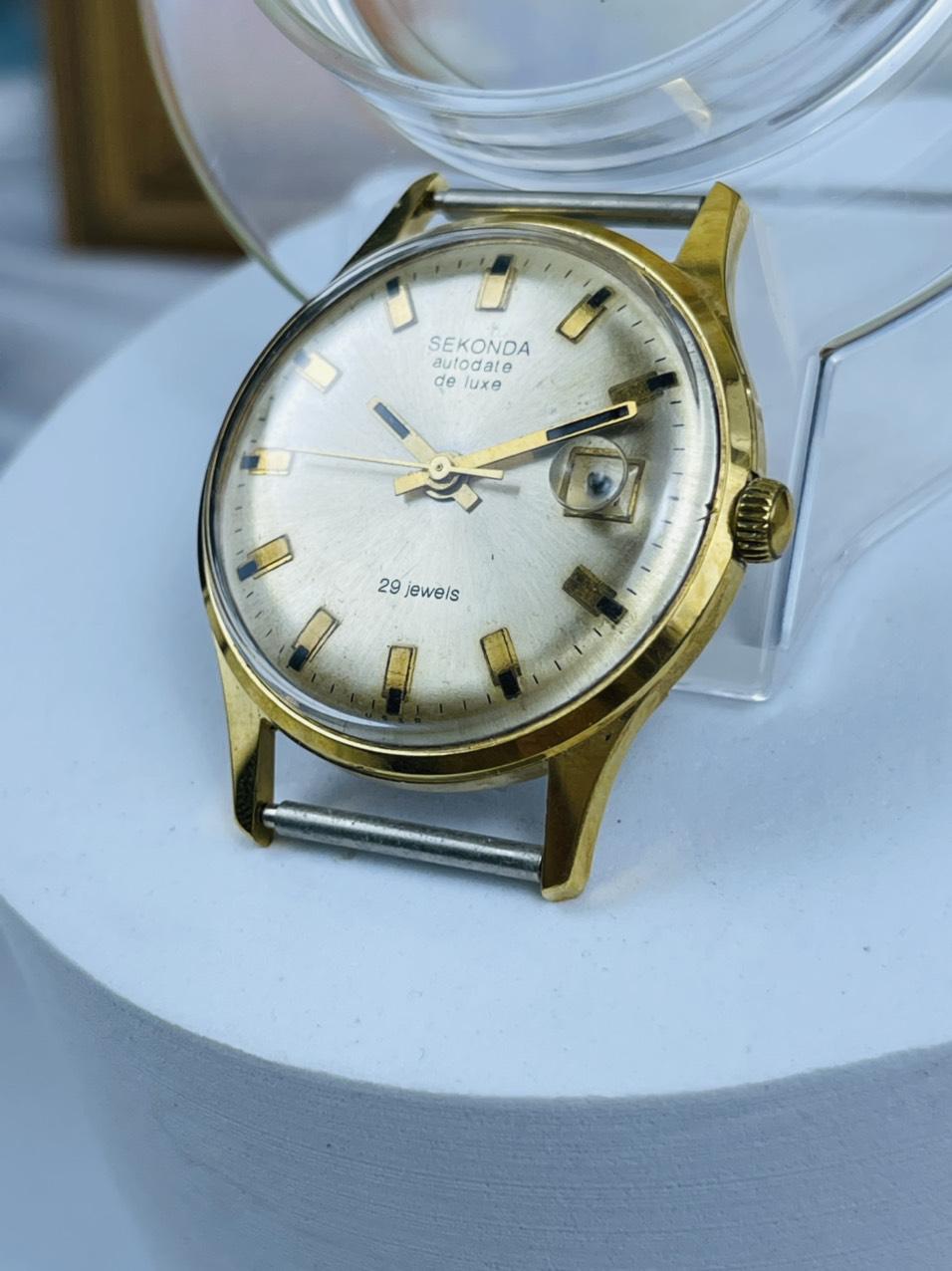 Đồng hồ Liên Xô Poljot 29 jewels automatic Au20 kim nòng súng