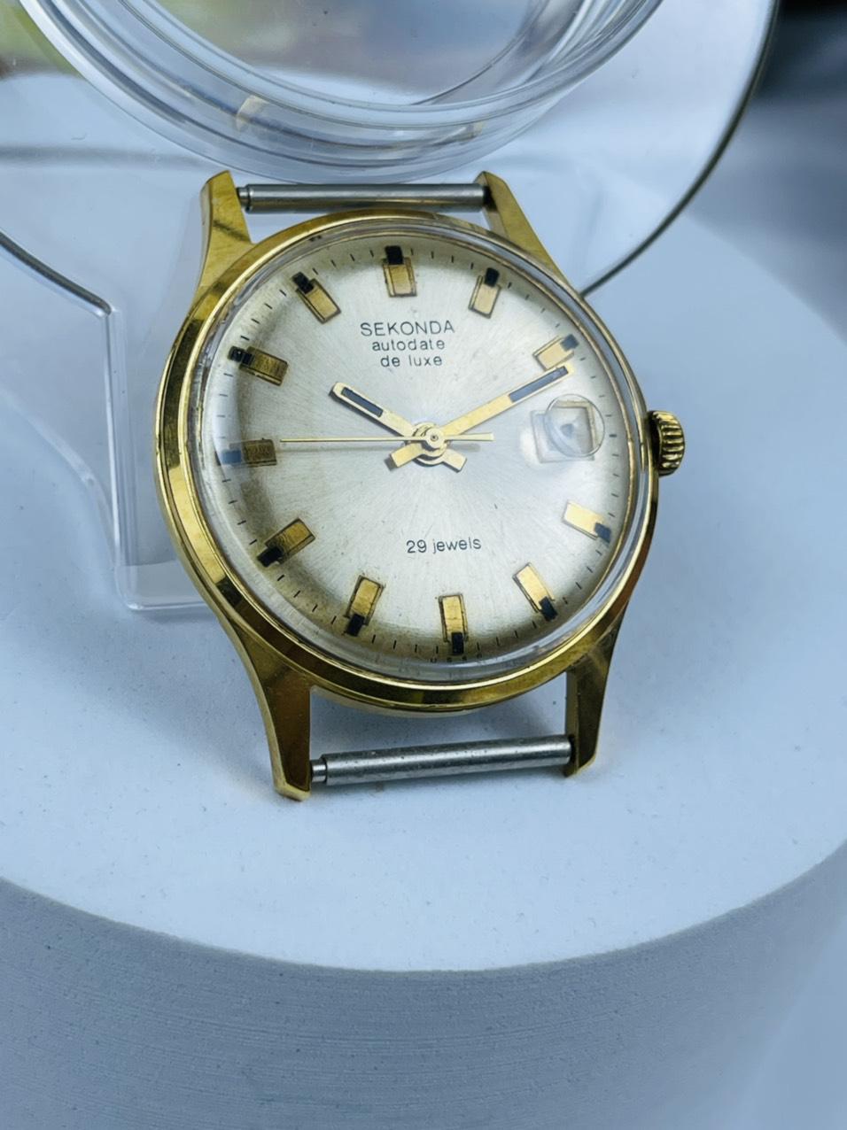 Đồng hồ Liên Xô Poljot 29 jewels automatic Au20 kim nòng súng