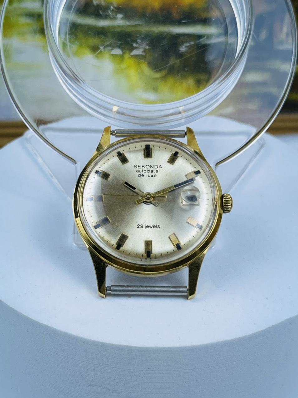 Đồng hồ Liên Xô Poljot 29 jewels automatic Au20 kim nòng súng