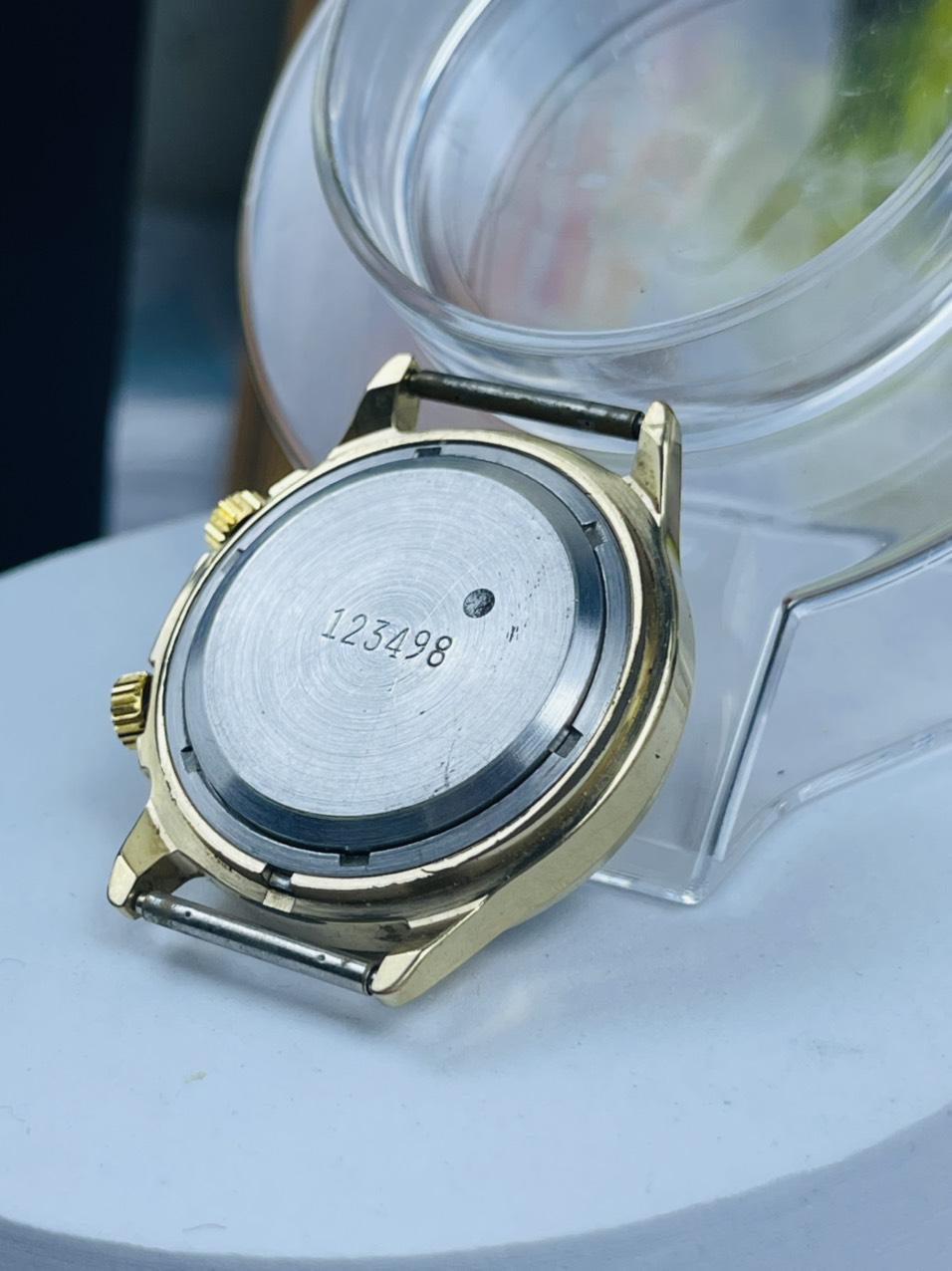 Đồng hồ chuông reo Poljot 18 jewels mặt số 2 lòng  mạ vàng