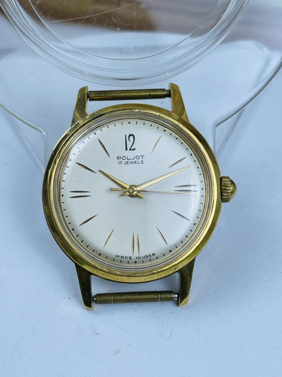 Đồng hồ Poljot 17 jewels máy cơ cót bọc vàng