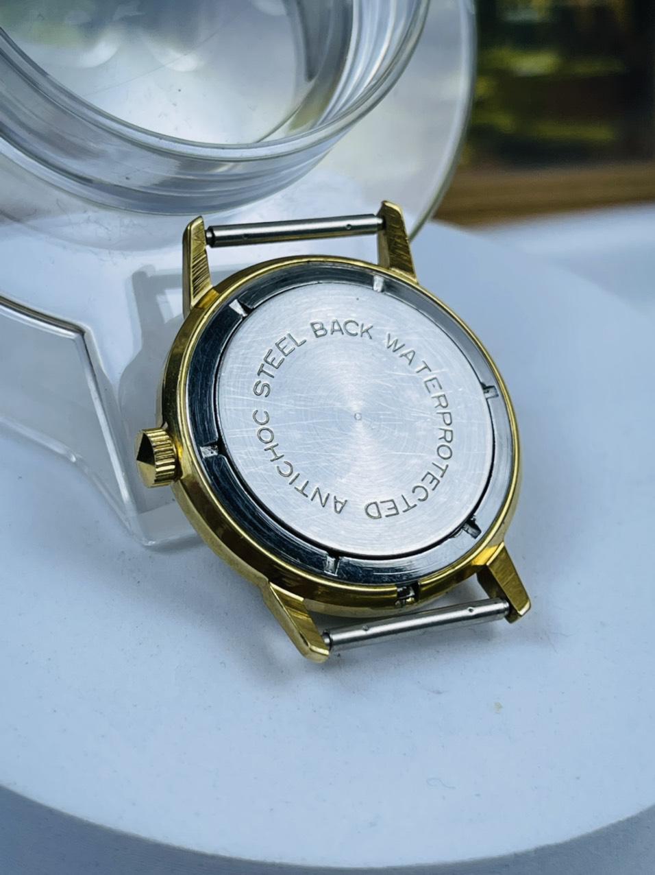 Đồng hồ Poljot 17 jewels máy cơ cót bọc vàng 3 đường giao nhau