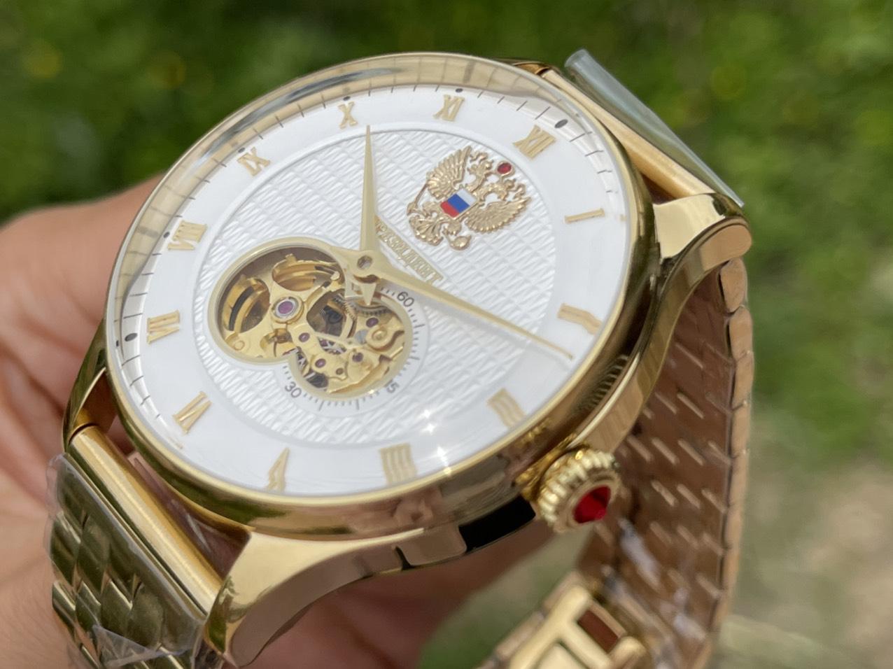 Đồng hồ Tổng thống hở tim vàng tươi 6506150 DKL