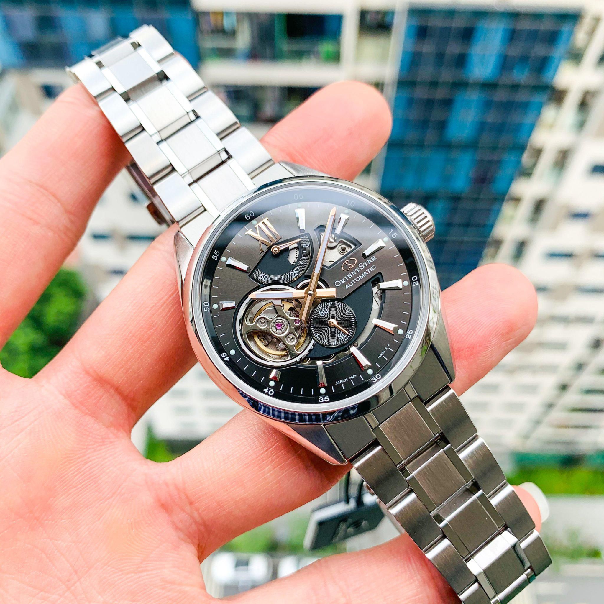 Mua Đồng hồ Orient tại Đồng Hới Quảng Bình - Đồng hồ chính hãng, giá tốt nhất - Orient Star Joker Skeleton Gray - RE-AV0004N