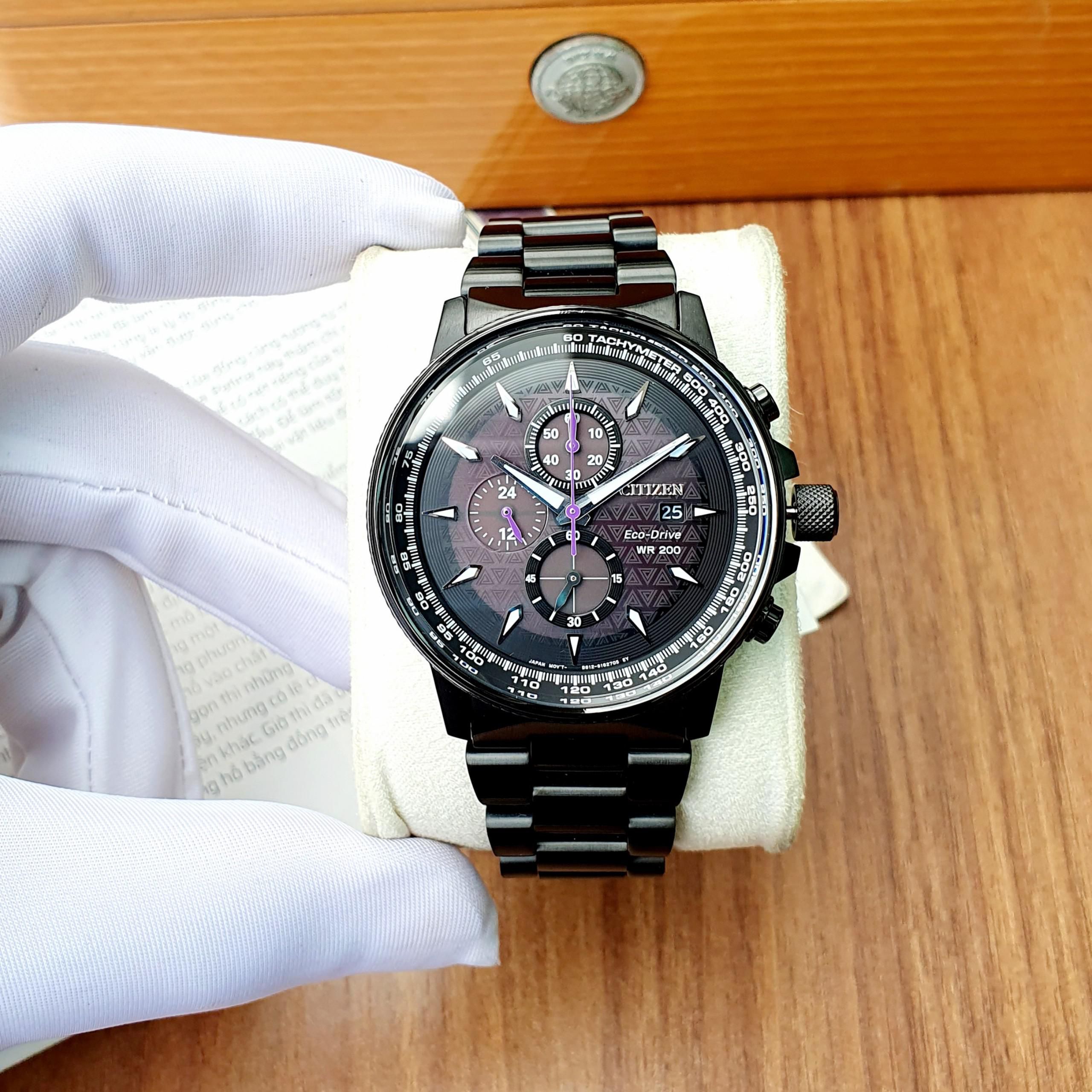 Đồng hồ Citizen Eco-Drive NightHawk Chronograph CA0297-52W