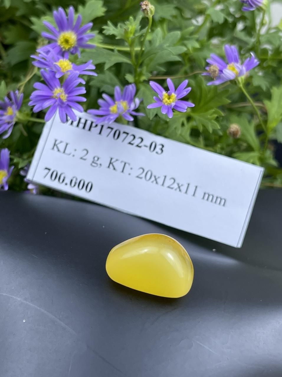 Mặt đá hổ phách vàng MHP170722-03