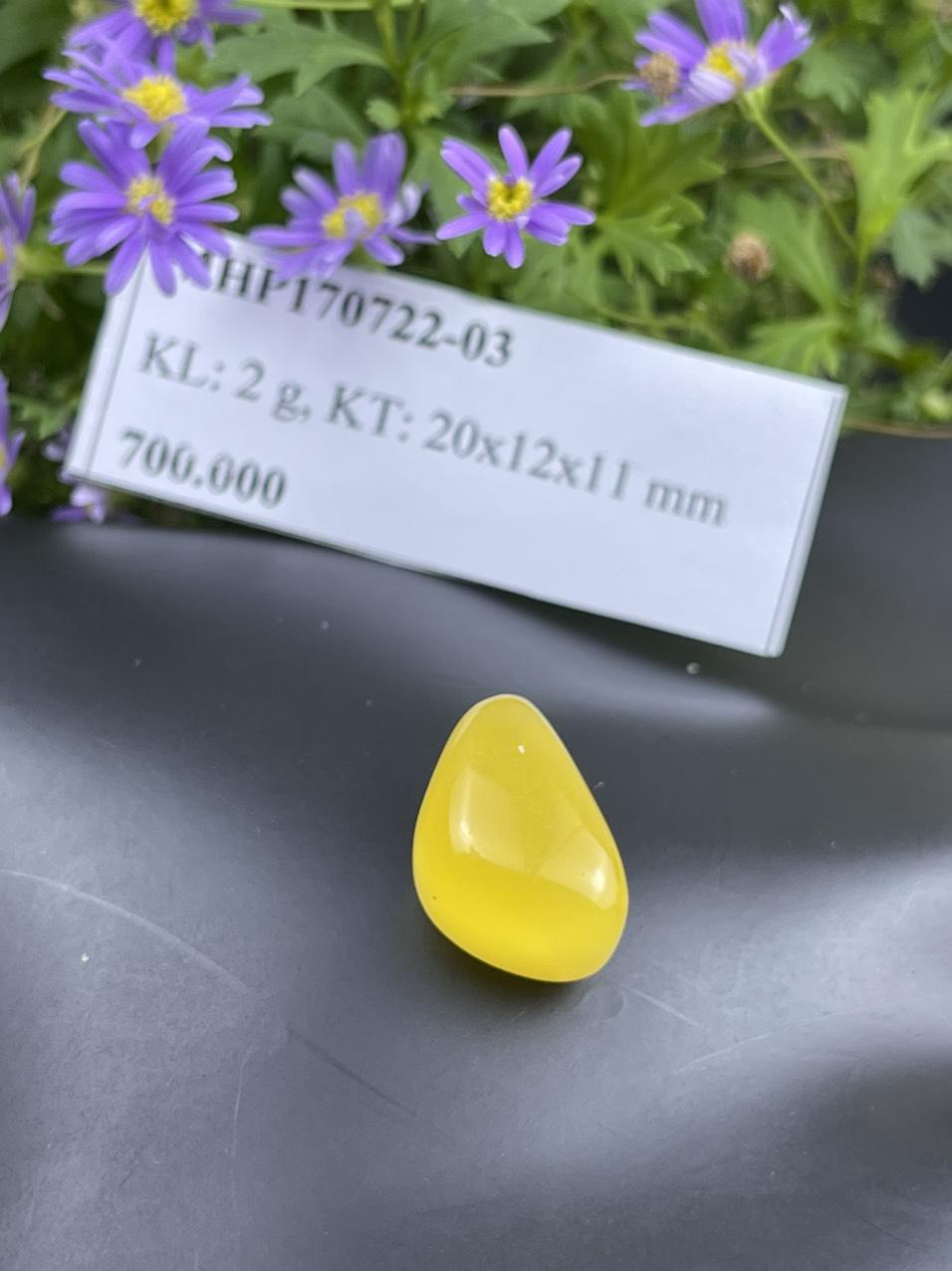 Mặt đá hổ phách vàng MHP170722-03