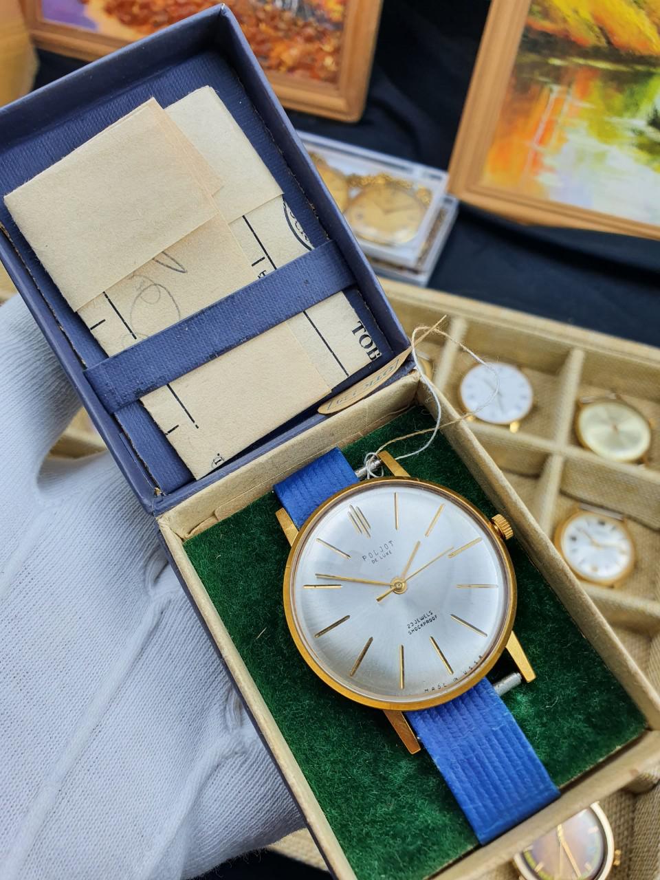 Đồng hồ Poljot 23 chân kính nguyên rin nguyên bản đầy đủ sổ hộp