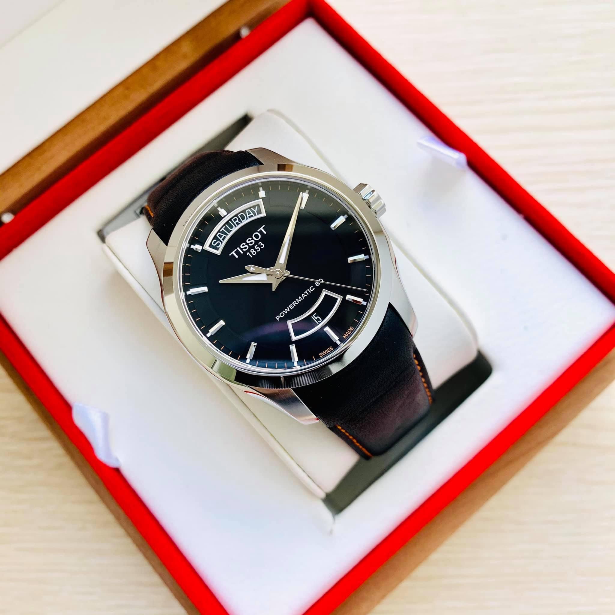Đồng hồ Tissot Couturier DayDate Black - T035.407.16.051.03