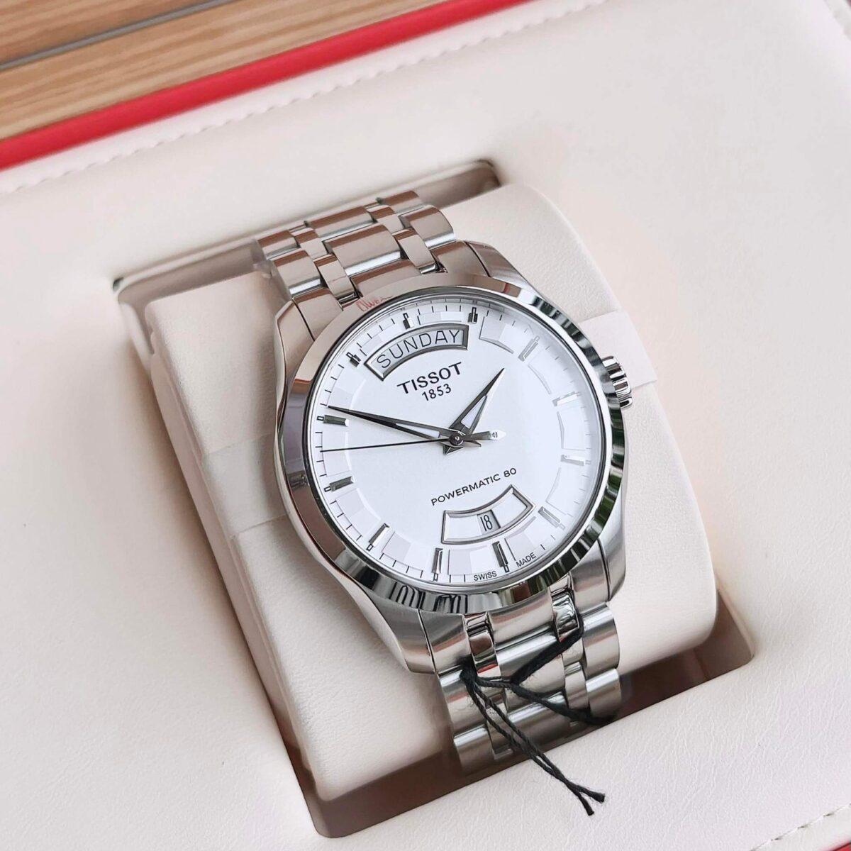 Đồng hồ Tissot Couturier DayDate White - T035.407.11.031.01
